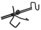 Monoprice  kit de support Noir Métal - 602131
