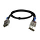 QNAP  câble Serial Attached SCSI (SAS) 1 m Noir - CAB-PCIE10M-8644-8X