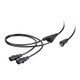 Monoprice  câble électrique Noir 1,82 m NEMA 5-15P Coupleur 2 x C13 - 27314