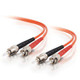 C2G 3m ST/ST Plenum-Rated Duplex 62.5/125 Multimode Fiber Patch Cable - Orange câble InfiniBand et à fibres optiques - 38635