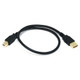 Monoprice USB 2.0, M/M, 0.4572m câble USB 0,4572 m USB A USB B Noir - 5436