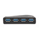 Tripp Lite  hub & concentrateur USB 3.2 Gen 1 (3.1 Gen 1) Type-B 5000 Mbit/s Noir - U360-004-R-INT