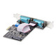StarTech.com Carte Série PCI Express à 2 Ports - Adaptateur/Carte PCIe à 2 Ports vers RS232/RS422/RS485 (DB9), Support Bas-Profil Inclus, UART 16C1050, Windows/Linux, Conformité TAA - Protection ESD de niveau 4 - 2S232422485-PC-CARD