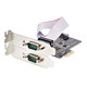 StarTech.com Carte Série PCI Express à 2 Ports - Adaptateur/Carte PCIe à 2 Ports vers RS232/RS422/RS485 (DB9), Support Bas-Profil Inclus, UART 16C1050, Windows/Linux, Conformité TAA - Protection ESD de niveau 4 - 2S232422485-PC-CARD