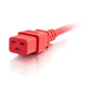 C2G 2ft, IEC320C20/IEC320C19 Rouge 0,6 m Coupleur C20 Coupleur C19 - 17715