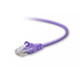 Belkin Cat5e, 3ft, 1 x RJ-45, 1 x RJ-45, Purple câble de réseau Violet 0,9 m - A3L791-03-PUR-S