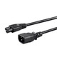 Monoprice  câble électrique Noir 1,8 m Coupleur C14 Coupleur C5 - 27317