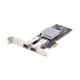 StarTech.com Carte Réseau GbE SFP à 2 Port, PCIe 2.0 x1, Intel I350-AM2, Carte Contrôleur 2x 1GbE, 1000BASE Cuivre/Fibre Optique, Carte Réseau Gigabit Ethernet NIC, Backplanes Serveur/PC - Compatible Windows/Linux - P021GI-NETWORK-CARD
