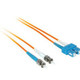 C2G 20m SC/ST Duplex 50/125 Multimode Fiber Patch Cable câble InfiniBand et à fibres optiques Orange - 37426