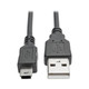 Tripp Lite  câble USB USB 2.0 1,8 m USB A Mini-USB B Noir - U030-006-COIL