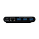 Tripp Lite  hub & concentrateur USB 3.2 Gen 2 (3.1 Gen 2) Type-C 5000 Mbit/s Noir - U460-003-3AGB-C