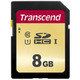 Transcend 8GB, UHS-I, SD 8 Go SDHC MLC Classe 10 - TS8GSDC500S