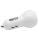 Tripp Lite  chargeur d'appareils mobiles Smartphone, Tablette Blanc Allume-cigare Auto - U280-C02-30W-K
