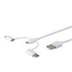 Monoprice  câble USB 0,91 m USB A Micro-USB B Blanc - 33041