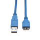 Tripp Lite  câble USB USB 3.2 Gen 1 (3.1 Gen 1) 0,91 m USB A Micro-USB B Bleu - U326-003