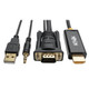 Tripp Lite  câble vidéo et adaptateur 1,8 m VGA (D-Sub) + 3.5mm + USB Type-A Noir - P116-006-HDMI-A Tripp Lite  câble vidéo et adaptateur 1,8 m VGA (D-Sub) + 3.5mm + USB Type-A Noir - P116-006-HDMI-A