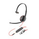 HP Poly Micro-casque Poly Blackwire 3215 monaural USB-C + connexion 3,5 mm + adaptateur USB-C/A - 8X227AA