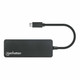 Manhattan  hub & concentrateur USB Type-C 5000 Mbit/s Noir - 168410