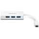 Trendnet  hub & concentrateur USB 3.2 Gen 1 (3.1 Gen 1) Type-C 5000 Mbit/s Blanc - TUC-H4E