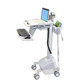 Ergotron StyleView EMR, US/CA/MX Argent, Blanc Ecran plat Panier multimédia - SV42-6102-1
