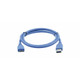 Kramer Electronics C-USB3/MICROB câble USB USB 3.2 Gen 1 (3.1 Gen 1) 1,8 m USB A Micro-USB B Bleu - 96-02356006