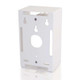 C2G Single Gang Wall Box White Blanc - 03839