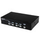 StarTech.com StarView 4-Port DVI USB KVM Switch commutateur écran, clavier et souris Noir - SV431DVIUA