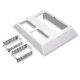 WIREMOLD  accessoire pour canalisations de câbles Plaque - 5007C-2ABWH