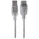 Manhattan  câble USB USB 2.0 3 m USB A Argent - 340496