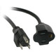 C2G Outlet Saver Power Extension Cord 1ft Noir 0,3 m NEMA 5-15P - 03137