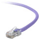 Belkin Cat5e, 2ft, 1 x RJ-45, 1 x RJ-45, Purple câble de réseau Violet 0,6 m - A3L791-02-PUR
