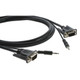 Kramer Electronics 15-pin HD + 3.5mm Audio Micro Cable 3 m VGA (D-Sub) + 3,5 mm Noir - C-MGMA/MGMA-10