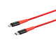 Monoprice  câble de téléphone portable Rouge 1,8 m USB C Lightning - 38394