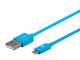 Monoprice  câble USB 1,8 m USB A Micro-USB B Bleu - 13929