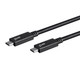 Monoprice  câble USB USB 3.2 Gen 2 (3.1 Gen 2) 0,5 m USB C Noir - 27923