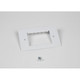 WIREMOLD  Plaque de commutation et obturateur Blanc - EFB-MOS