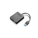 Lenovo Universal USB 3.0 to VGA/HDMI adaptateur graphique USB Noir - 4X90H20061