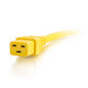 C2G 8ft, IEC320C20/IEC320C19 Jaune 2,4 m Coupleur C20 Coupleur C19 - 17748