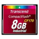 Transcend CF170 8 Go CompactFlash MLC - TS8GCF170