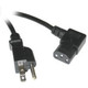 C2G Universal Right Angle Power Cord 6ft Noir 1,83 m NEMA 5-15P - 03152