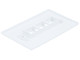 Monoprice  Plaque de commutation et obturateur Blanc - 6729