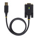 StarTech.com Adaptateur USB vers Série Null Modem de 3m, Vis/Écrous DB9 Interchangeables, COM Rétention, Câble Adaptateur USB-A vers RS232, FTDI, ESD Niveau 4, Windows/macOS/ChromeOS/Linux - Construction TPE - 1P10FFCN-USB-SERIAL