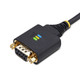 StarTech.com Adaptateur USB vers Série Null Modem de 3m, Vis/Écrous DB9 Interchangeables, COM Rétention, Câble Adaptateur USB-A vers RS232, FTDI, ESD Niveau 4, Windows/macOS/ChromeOS/Linux - Construction TPE - 1P10FFCN-USB-SERIAL
