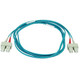 Monoprice Fiber Cable_ Sc/Sc Duplex - 2 Meter  câble InfiniBand et à fibres optiques 2 m OFNR Couleur aqua, Bleu - 6401
