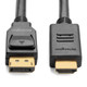 Kensington Câble passif unidirectionnel DisplayPort 1.2 (M) vers HDMI (M), 1,8 m - K33025WW