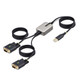 StarTech.com  changeur de genre de câble USB-A 2 x DB-9 RS-232 Noir, Gris - 2P6FFC-USB-SERIAL