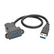 Tripp Lite  câble USB USB 3.2 Gen 1 (3.1 Gen 1) 0,3 m USB A Noir - U324-001-KPA-BK