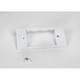WIREMOLD  Plaque de commutation et obturateur Blanc - EFB10-6AB