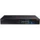 Trendnet  commutateur réseau Non-géré Gigabit Ethernet (10/100/1000) Connexion Ethernet, supportant l'alimentation via ce port (PoE) 1U Noir - TPE-BG102G