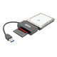 Tripp Lite  lecteur de carte mémoire USB 3.2 Gen 1 (3.1 Gen 1) Type-A Noir - U338-CF-SATA-5G